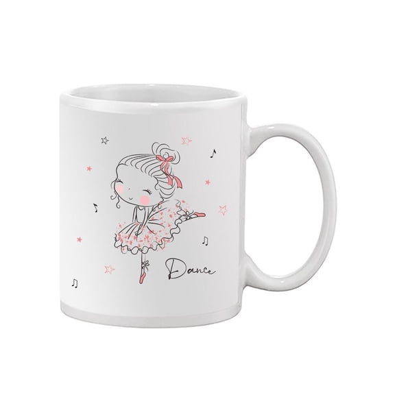 Cute Hand-drawn Ballerina Mug Unisex's -Image by Shutterstock
