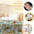 thumbnail image 5 of Cute Beach Avocado Blanket for Girls Boys Women Avocado Stuff Gifts Lightweight Green Fruit Print Flannel Throw Blanket for Kids 60"x50", 5 of 6