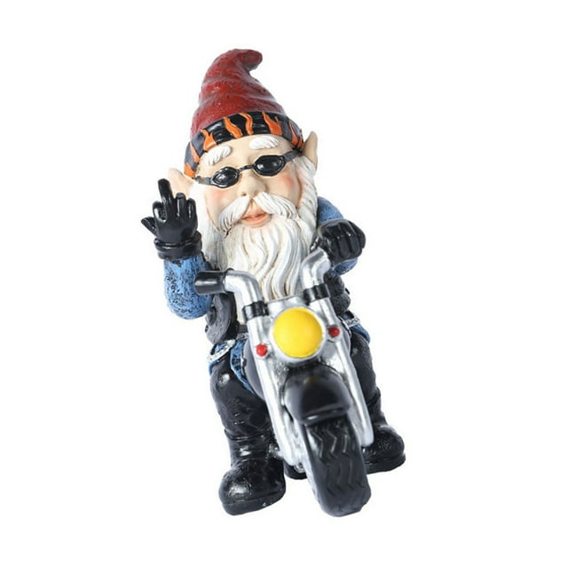 Escultura de motocicleta Jardín Estatua de resina Adorno Figura realista Decoración de arte al aire libre Yuarrent HA006189-00B