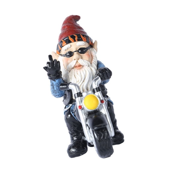 Escultura de motocicleta Jardín Estatua de resina Adorno Figura realista Decoración de arte al aire libre kenally HA006189-00B