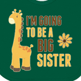 thumbnail image 4 of Inktastic I'm Going to Be a Big Sister Giraffe Girls Baby Bib, 4 of 4