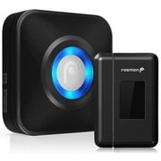 Fosmon WaveLink 51009HOM Wireless Door Open Chime (500FT, 58 Tunes, 4 Volume Levels, LED Indicators) - 1 Magnetic Door Entry Alert Security Contact Sensor, 1 Wireless Doorbell Plugin Receiver