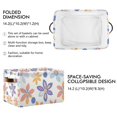 thumbnail image 2 of Yayeee 2 Pack Canvas Storage Basket with Handles for Shelves Fabric Bins Closet Organizer, Blue Retro Flower, 2 of 8