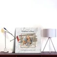 thumbnail image 2 of Custom Canvas Prints Happy Father's Day Personalized Photo Image Collage DIY Framed Kit Wall Art Picture Room Decor 18x18 inch, 2 of 7