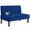 Blue, variant on Mini Comfy Couch Armless Loveseat Sofa with USB Port, Navy Blue - Compact Sofa for Small Spaces, Living Room, Office