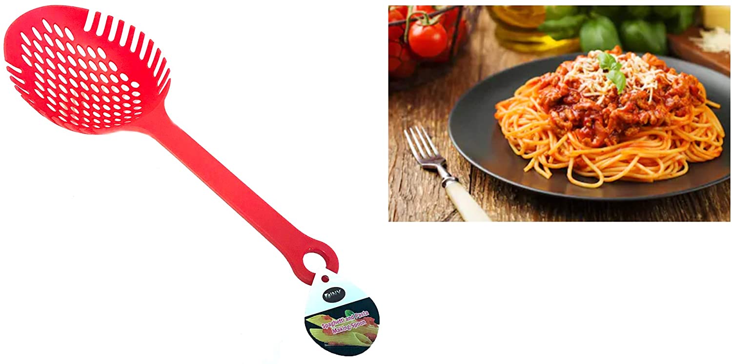 Dependable Industries Spaghetti and Pasta Strainer Spoon BPA Free (829