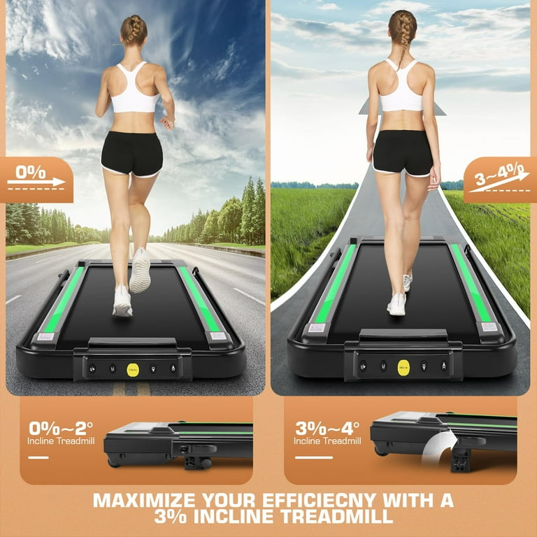 Walking Pad, 300lbs Treadmill Under Desk with 2.5HP Motor, Walking Pad Treadmill  Home and Office, Installation-Free Standing - AliExpress