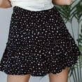 thumbnail image 2 of fatyb Women's Beach Mini Skirts Summer Ruffled Flowy A-Line Short Skirt for Ladies Cute Casual Skirts, 2 of 7