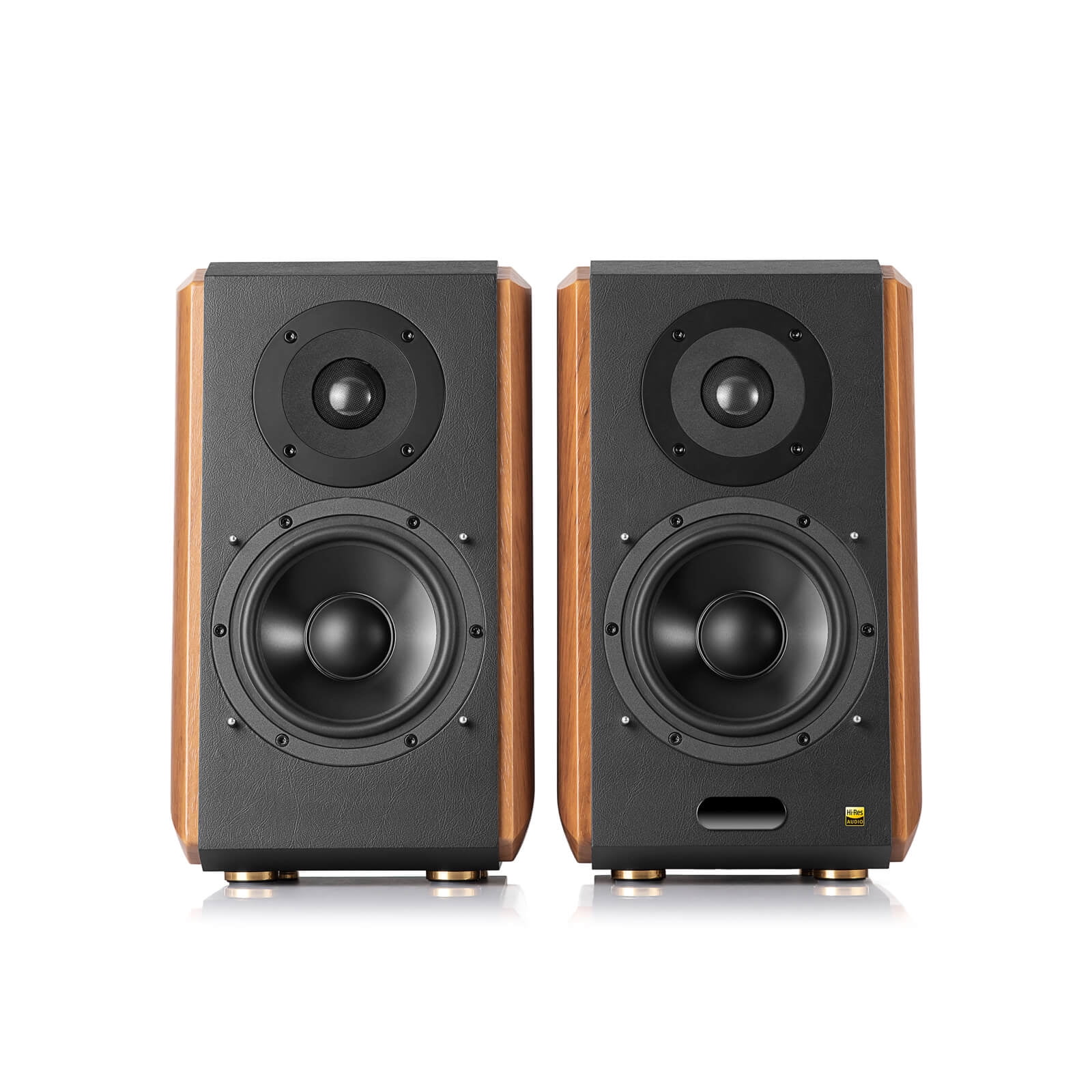 Restored Edifier S1000MKII Audiophile Active Bookshelf 2.0 Speakers - Wood (Refurbished)