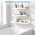 thumbnail image 6 of Floating Shelves, Sindcom Home Wood Shelf Wall Mounted, Set of 5, Multiple Sizes, White, 6 of 8