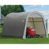 Shed-In-A-Box, 10 Ft. X 10 Ft. X 8 Ft., Round, Grey