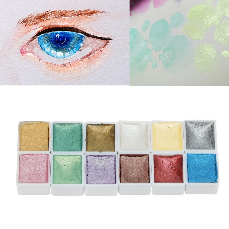 Glitter Watercolor Paint, Uniform Coloring Quick Drying High Transparency  Water Color Paint For DIY Drawing For Adults For Children 3 Years Old 