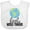 AA-White, variant on Inktastic Little World Traveler Boys or Girls Baby Bib