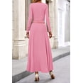 thumbnail image 2 of Conjunto de 2 Piezas PRETTYGARDEN Vestido de Punto Acanalado Mediano Rosa, 2 of 7