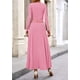 thumbnail image 2 of Conjunto de 2 Piezas PRETTYGARDEN Vestido de Punto Acanalado Mediano Rosa, 2 of 7