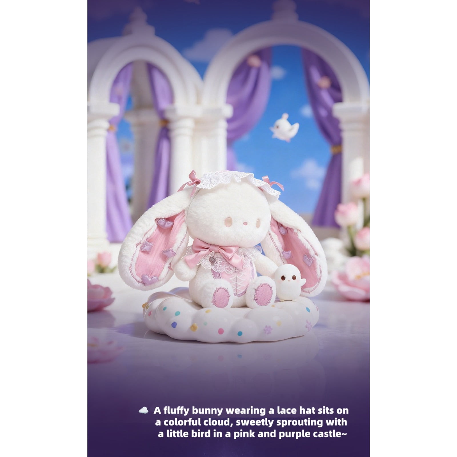 Cute King Rabbit Plush Toy Soft Stuffed Bunny Doll Crown Bunny Plush Gift