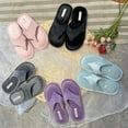 thumbnail image 3 of MAXHONG Women’s Indoor Slippers Lady’s Memory Foam Flip Flops, Velvet House Spa Comfy Slide on Slippers for Women Open Toe Shoes, 3 of 6
