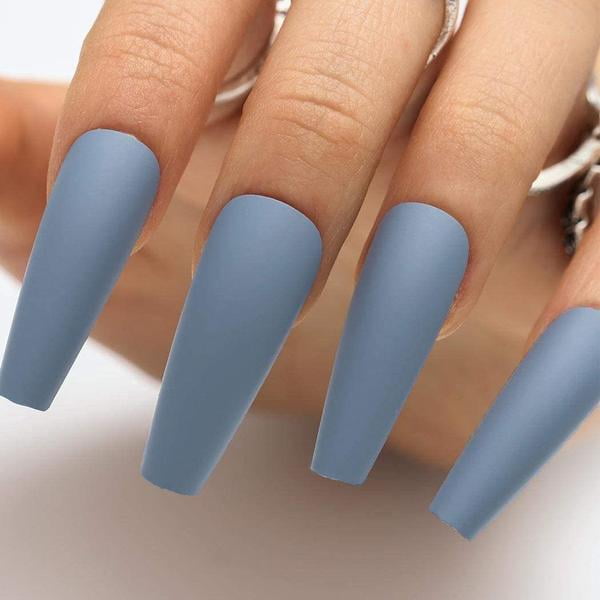 Light blue deals matte nail polish