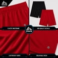 thumbnail image 4 of RBX Boys Athletic Shorts - 2 Pack Performance Mesh Jersey Gym Shorts with Elastic Waistband (8-16), 4 of 7