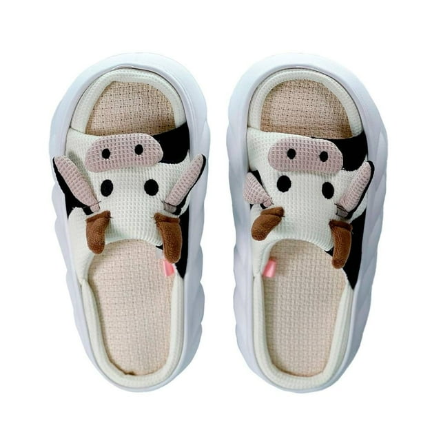 Pantufla Paikee Vaquita Talla Chica Blanca
