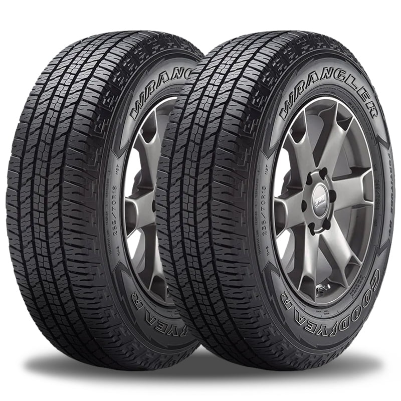 Pair of 2 Goodyear Wrangler Fortitude HT 255/65R17 110T Truck Tires 65000  Mile Warranty 