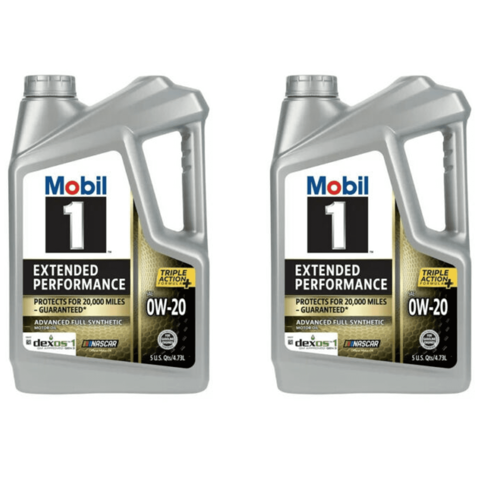Mobil 1 Extended Performance Full Synthetic Motor Oil 0W20 Pack of 2