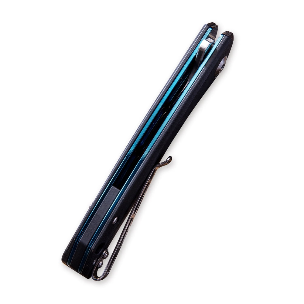 CIVIVI Pocket Knife Folding Knife Black G10 Handle Satin Finished 9Cr18MoV Blade Baklash C801C