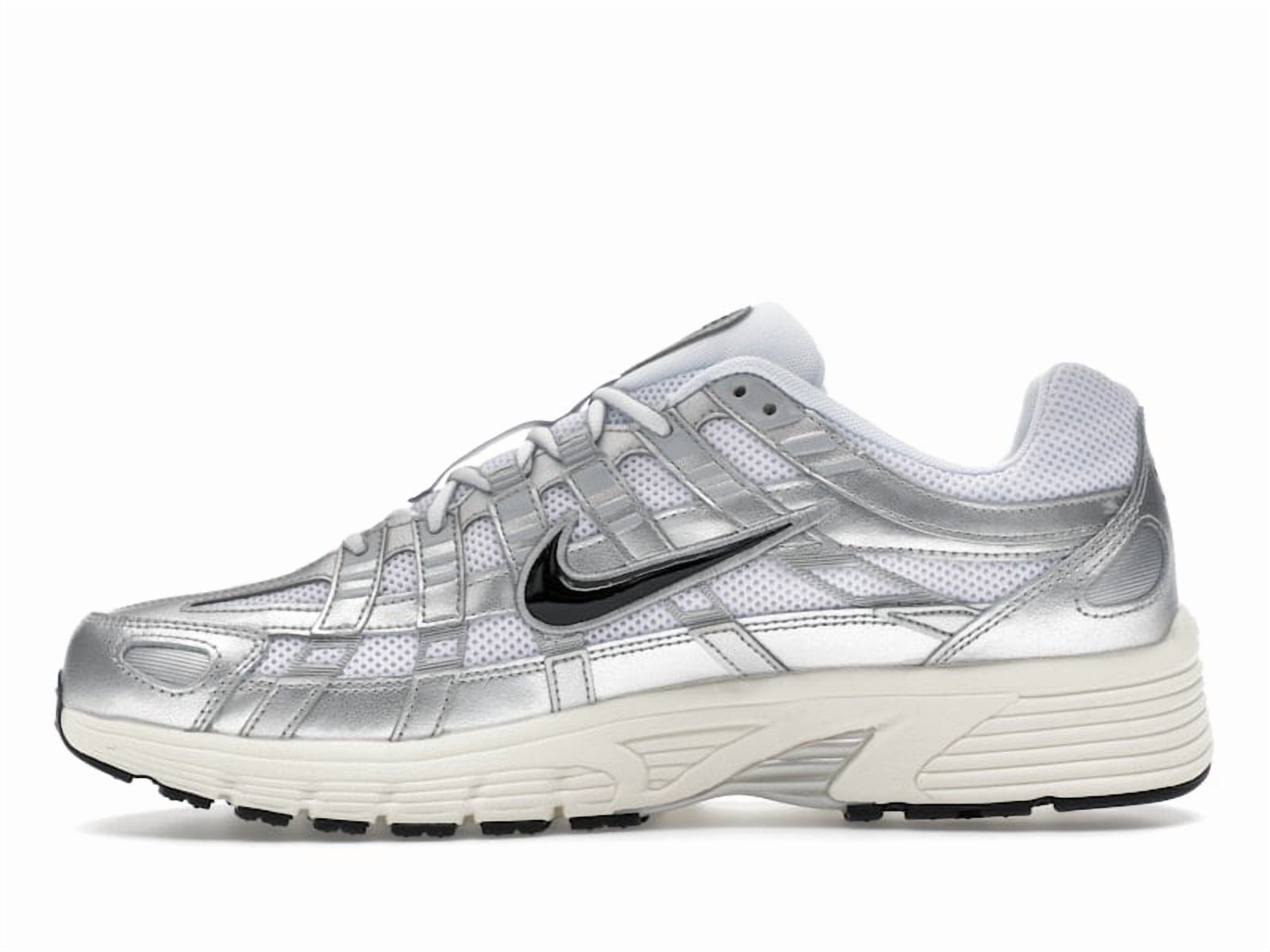 Nike Men's P-6000 White Metallic Silver Flat Silver Black Shoes, from StockX