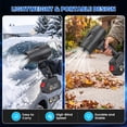 thumbnail image 7 of Leaf Blower Cordless, 21V Handheld Blower with 2 Batteries, Lightweight Leaf Blower with Variable Speed Control for Lawn, Yard, Patio, Garage & Car Cleaning, 7 of 7