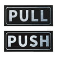 thumbnail image 1 of Unique Bargains Panneau de Porte Push Pull 2'x5' Autocollant Horizontal en PVC Adhésif Pull Push Argent 1 Ensemble, 1 of 6
