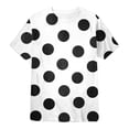 thumbnail image 4 of SGMVNU Girls T Shirts Short Sleeve Tops Trendy Casual Classic Crewneck Loose Fit Letter Print Cotton T-Shirts Summer Outfits, Size 7-8 Years, te1-White, 4 of 4