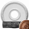 thumbnail image 3 of Ekena Millwork 16 1/2"OD x 3 7/8"ID x 1 1/2"P Medea Ceiling Medallion (Fits Canopies up to 5 3/8"), Hand-Painted Polished Copper, 3 of 5