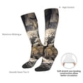 thumbnail image 4 of Pofeuu Graceful Snow Leopard Print Stockings, Adult Running Hiking Socks for Youth and Adult, 4 of 6