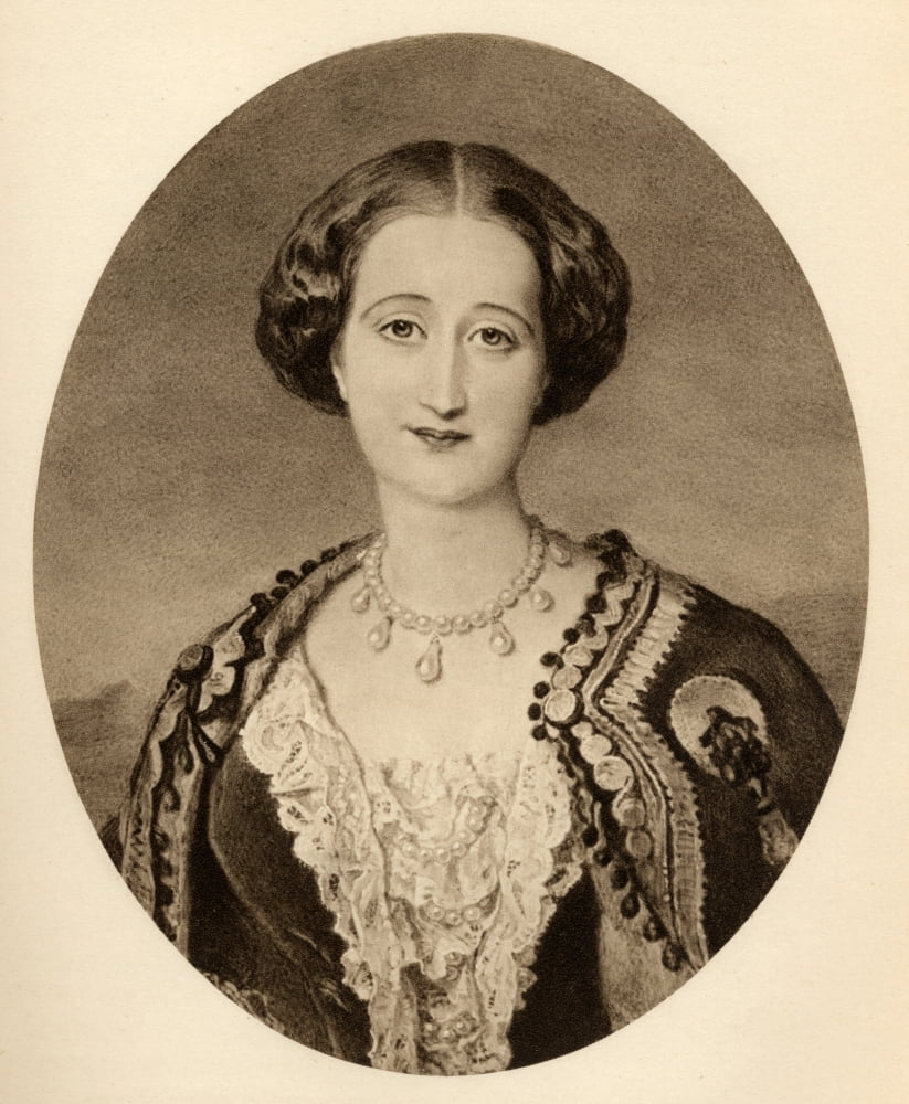 Maria Eugenia Ignacia Augustina Palafox De Guzman Portocarrero & Kirkpatrick 9Th Countess Of Teba 1826-1920 Empress Eugenie Consort Of France Wife Of Napoleon Iii From The Miniature By Sir WKRoss At W