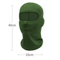 thumbnail image 3 of Balaclava Face Mask Adjustable Windproof UV Protection Hood Dark Green, 3 of 4
