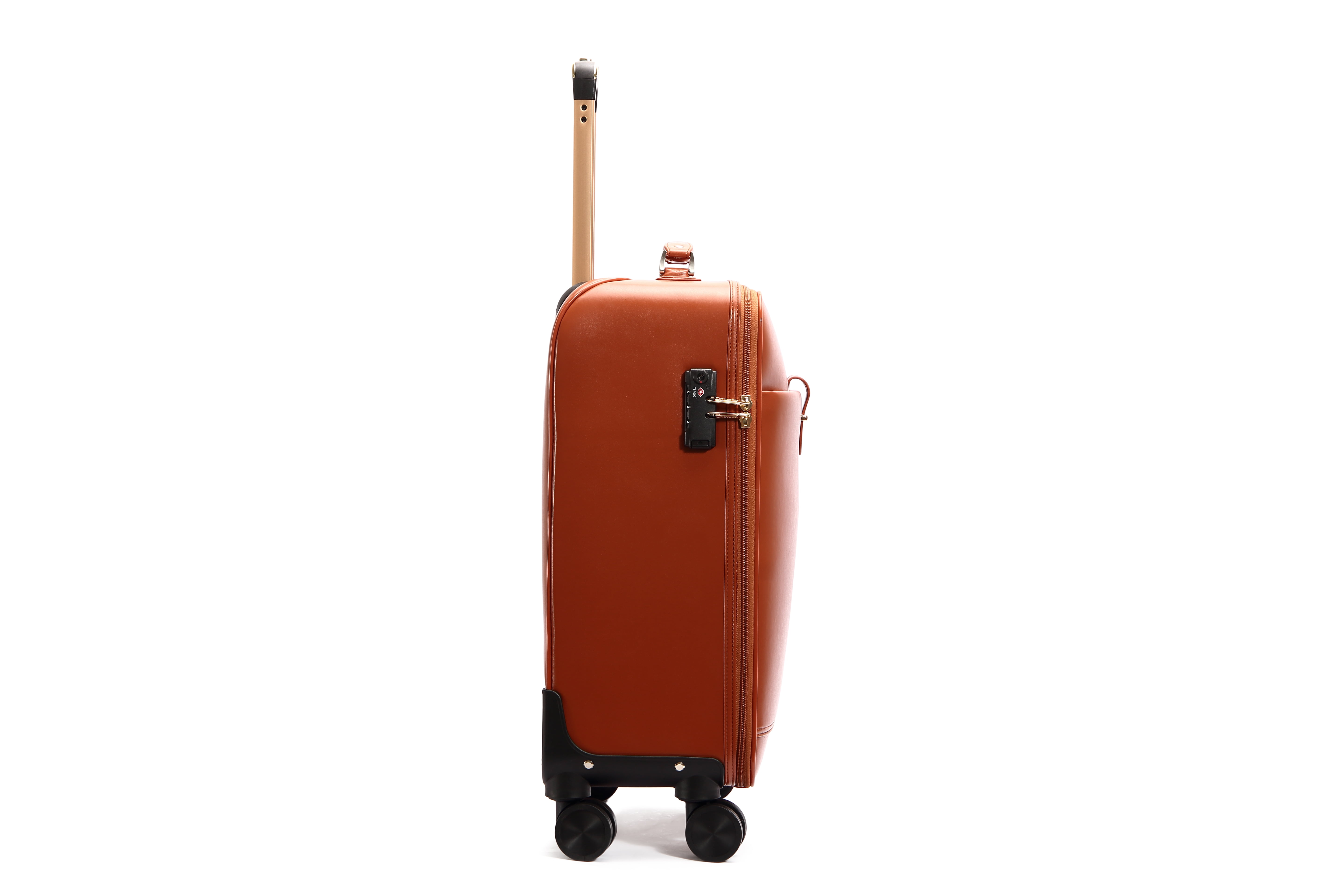 SEMMS LUXURY LEATHER LUGGAGE SET (28"/24"/20") LIGHT BROWN