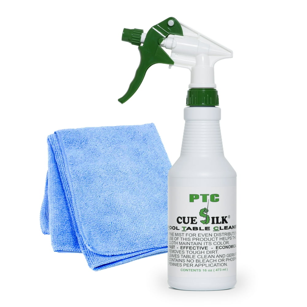 Cue Silk PTC Billiard Pool Table Cleaner 16 oz Bottle Bundle with