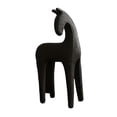 thumbnail image 2 of Estatua de caballo, escultura animal, artesanía, figura decorativa, decoración de mesa. Negro Pequeño, 2 of 9