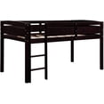 thumbnail image 3 of Harper & Bright Designs Twin Wood Loft Bed Low for Boys Girls with Ladder, Natural, 3 of 6