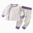 thumbnail image 3 of TOWED22 Toddler Boy Outfit Long Sleeve Print Sweatshirts and Pants Set 2Pcs Infant Baby Spring Fall Winter Clothes Sets Size:2-3 Y,Color:Purple, 3 of 7