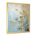 thumbnail image 4 of Designart "Dancing With Blue And Gold Bamboo III" Bamboo Picture Framed Wall Art Living Room, 4 of 5
