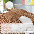thumbnail image 2 of Wild Leopard Bedding Duvet Cover Set King Size 4 Pieces Animal Skin Pattern Vintage Leopard Bedding Set with Zipper Closure, 1 Comforter Cover 92x106 Inches 1 Flat Sheet & 2 Pillow Cases, 2 of 7