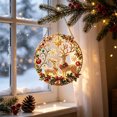 thumbnail image 3 of STPToys Christmas Decoration DIY Pearl Art Hanging Ornament Kit with Reindeer Star Wreath Design, Acrylic Base for Wall Door Home Holiday Decor, 3 of 6