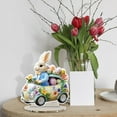 thumbnail image 5 of Decoración acrílica de escritorio con forma de conejito de Pascua | Adorno hueco para centro de mesa festivo | Decoración de Pascua para el hogar, la oficina y la estantería, 5 of 5