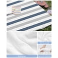 thumbnail image 6 of Blue Gray Striped Beach Towels Oversized Super Absorbent, Farmhouse Stripe Art Lightweight Bath Towel Quick Dry Sets For Bathroom/Pool/Rv Camping/Beach Play/Gym Room/Picnic 30"x60", 6 of 8