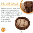 thumbnail image 3 of K&H Pet Products Lazy Cup Pet Bed Tan/Mocha Large 20 Inches, 3 of 7