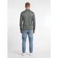 thumbnail image 3 of Southern Illinois Salukis Reebok Mens Dark Gray Textured Qtr Zip Pullover, 3 of 5