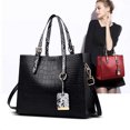 thumbnail image 2 of Sac à Main pour Femmes Mode Rétro Crocodile Sac à Poignée Supérieure Sac Bandoulière Sac d'Épaule, 2 of 10