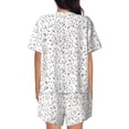 thumbnail image 3 of Bingfone Poodle Dog Print Pajamas Sets for Women Soft Short-Sleeved Pjs with Lounge Shorts Two Piece Sleepwear, 3 of 8