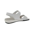 thumbnail image 2 of Easy Spirit Womens Hartwell Leather Wedge Sandals White 9.5 Extra Wide (E+, WW), 2 of 2
